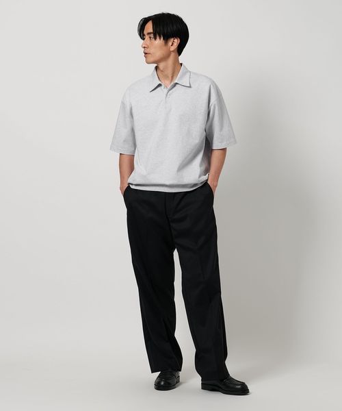 BEAUTY&YOUTHUNITEDARROWS ソリッドコットンポロスウェット BEAUTY&YOUTH UNITED ARROWS｜ソリッド コットン ポロ