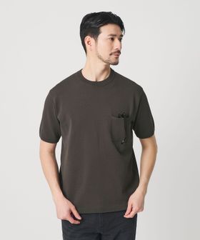 BEAUTY&YOUTH/【WEB限定 WARDROBE SMART】マシーンウォッシュ 1ポケット ニット Tシャツ【抗菌・防臭】/ニット / セーター