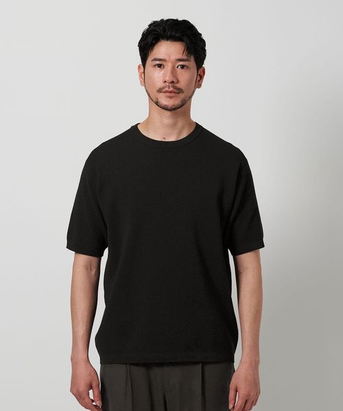WEB限定 WARDROBE SMART】マシーンウォッシュ ピケニット T