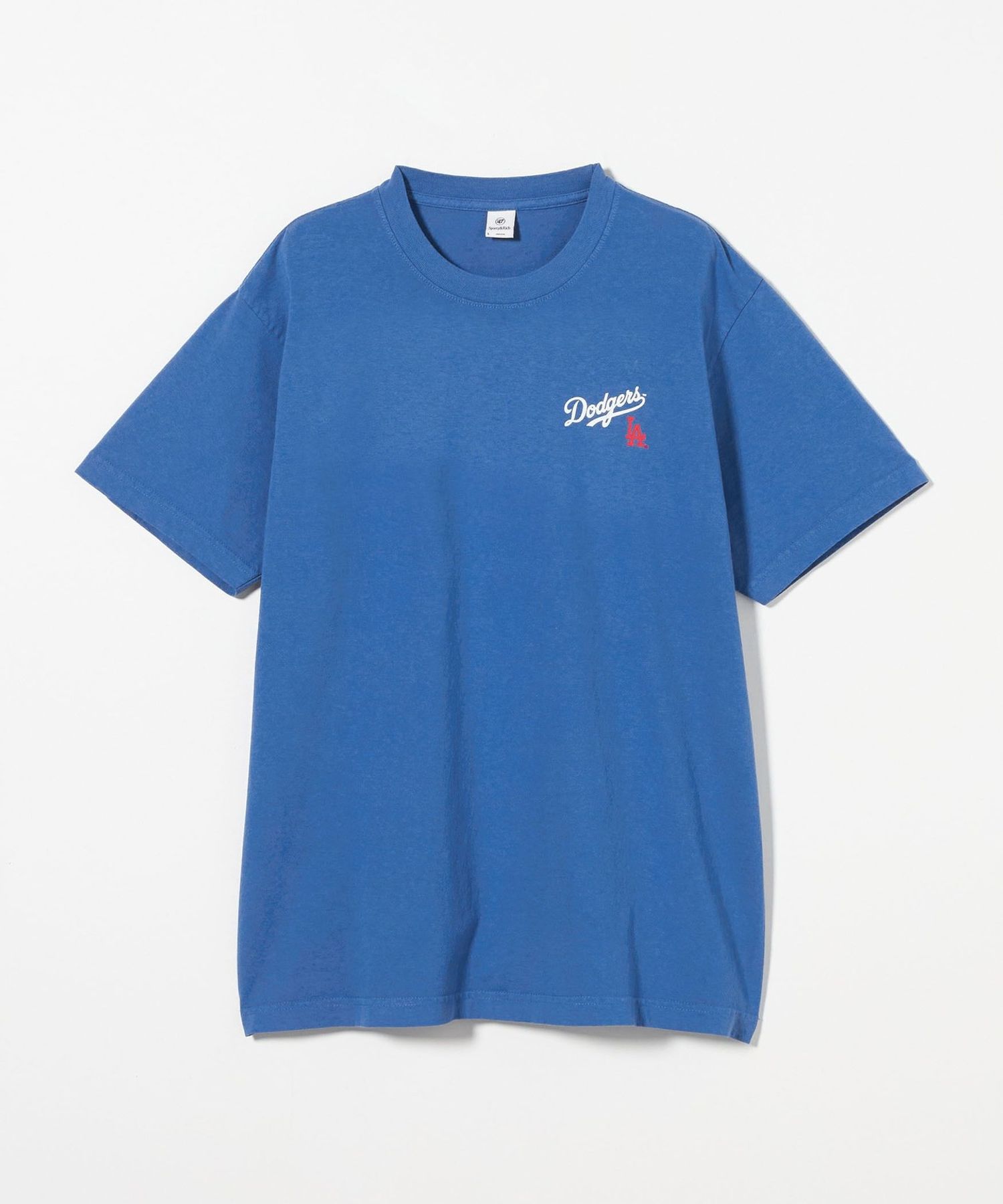 大人気の Sporty&Rich＞DODGERS SERIF T―SHIRT BLUE/Tシャツ トップス