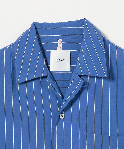 OAMC＞BLUE STRIPED SHORT SLEEVE SHIRT/シャツ