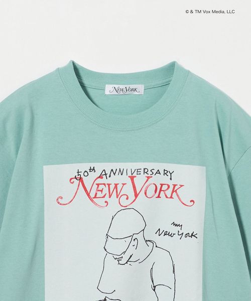 NEW YORK MAGAZINE × BEAUTY&YOUTH＞ 50TH プリント Tシャツ