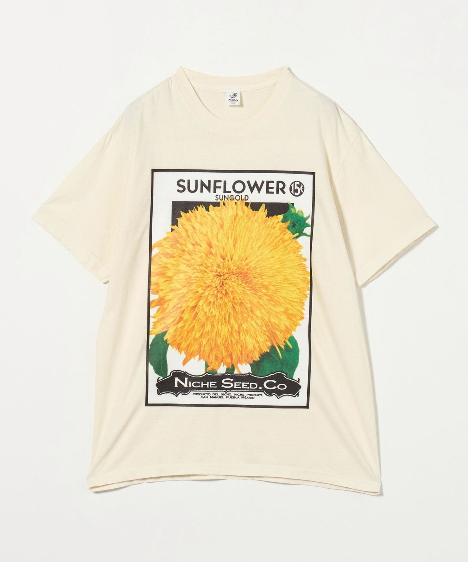 sunflower tシャツ 別注】＜Niche.＞ SUNFLOWER Tシャツ