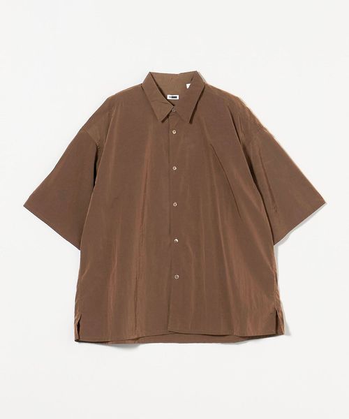 <H> ウェザー スクエア カット ショートスリーブ シャツ H＞ウェザークロス スクエア カット ショートパンツ