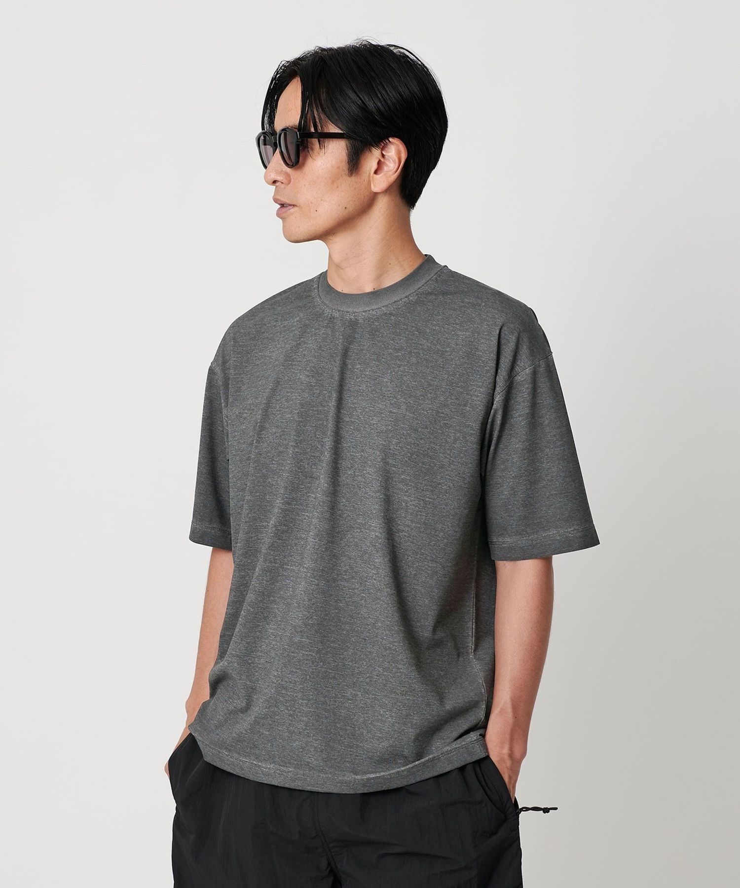 テック ガーメントダイ クルーネック Tシャツ