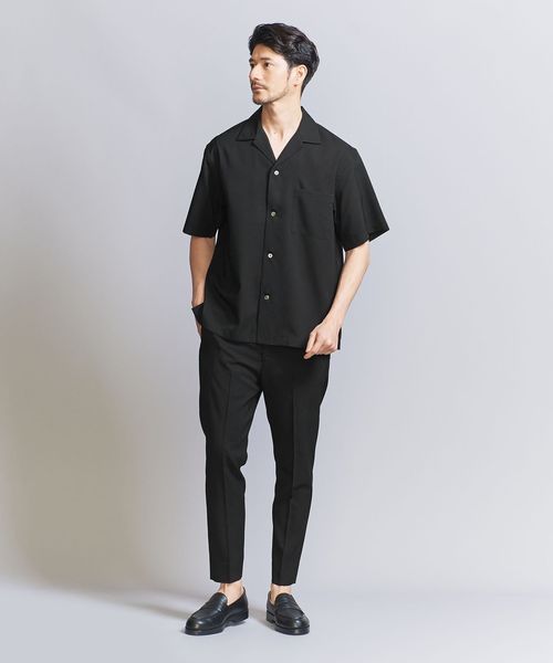 WEB限定 WARDROBE SMART】 Reflax オープンカラー シャツ
