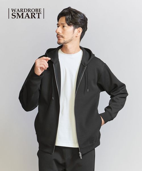 BEAUTY&YOUTH/【WEB限定 WARDROBE SMART】ダブルニット ジップパーカー/セットアップ対応【抗菌・防臭】/スウェット / パーカー
