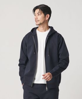 BEAUTY&YOUTH/【WEB限定 WARDROBE SMART】ダブルニット ジップパーカー/セットアップ対応【抗菌・防臭】/スウェット / パーカー