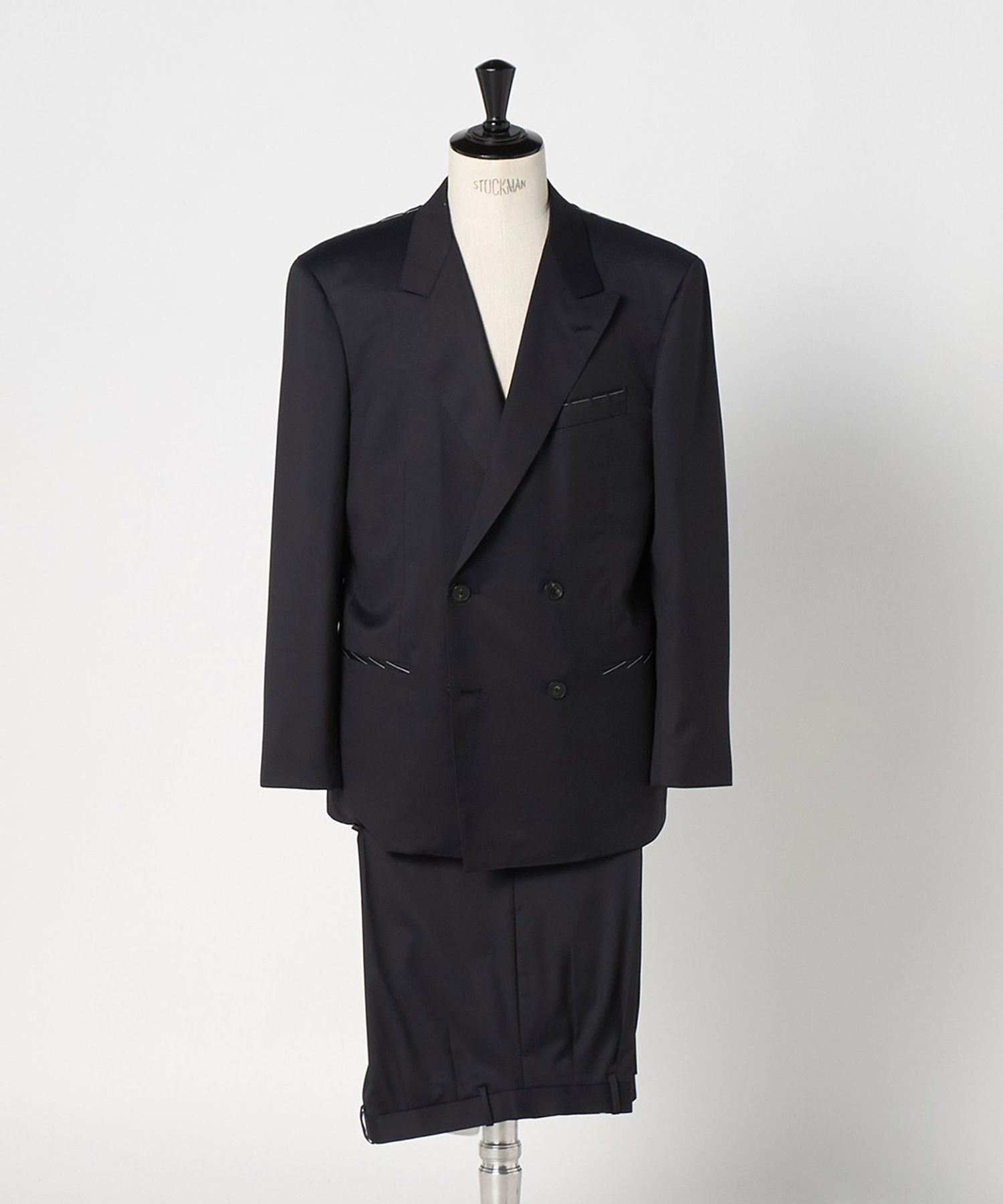 H＞Loro Piana Fabric エレガント ダブル スーツ