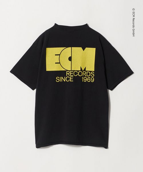 BEAUTY&YOUTH/＜ECM × BEAUTY&YOUTH＞ECM ロゴ プリント Tシャツ/Tシャツ / カットソー
