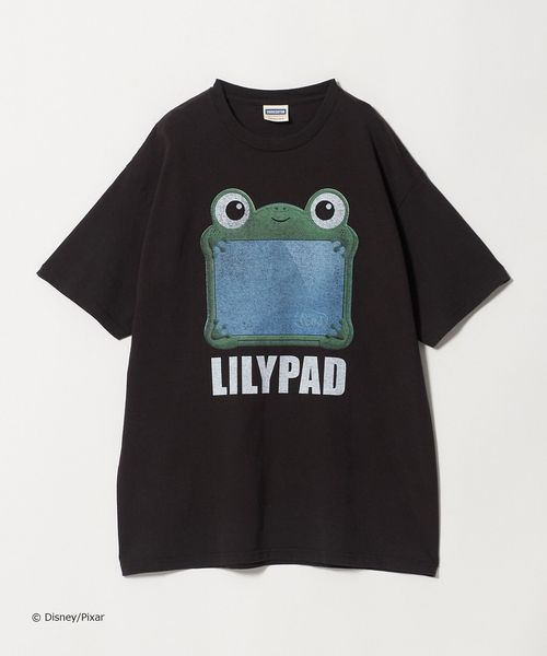 VARIEGATOR/【別注】＜VARIEGATOR＞LILY PAD プリント Tシャツ ブラック/Tシャツ / カットソー