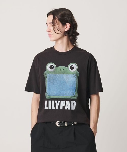 VARIEGATOR/【別注】＜VARIEGATOR＞LILY PAD プリント Tシャツ ブラック/Tシャツ / カットソー
