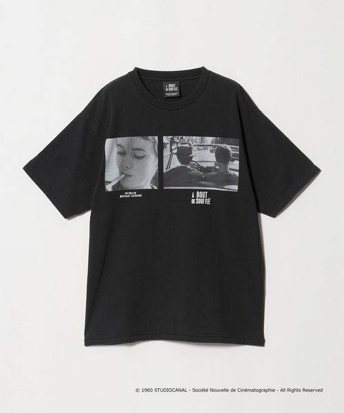 BEAUTY&YOUTH/＜GODARD × BEAUTY&YOUTH＞A BOUT DE SOUF FLE Tシャツ ブラック/Tシャツ / カットソー