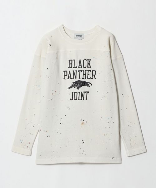 BOWWOW/＜BOWWOW＞PAINTED FOOTBALL SHIRT – BLACK PANTHER/カットソー/Tシャツ / カットソー