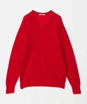 AURALEE/＜AURALEE＞ALPACA SHEER KNIT V NECK PULLOVER/ニット/ニット / セーター
