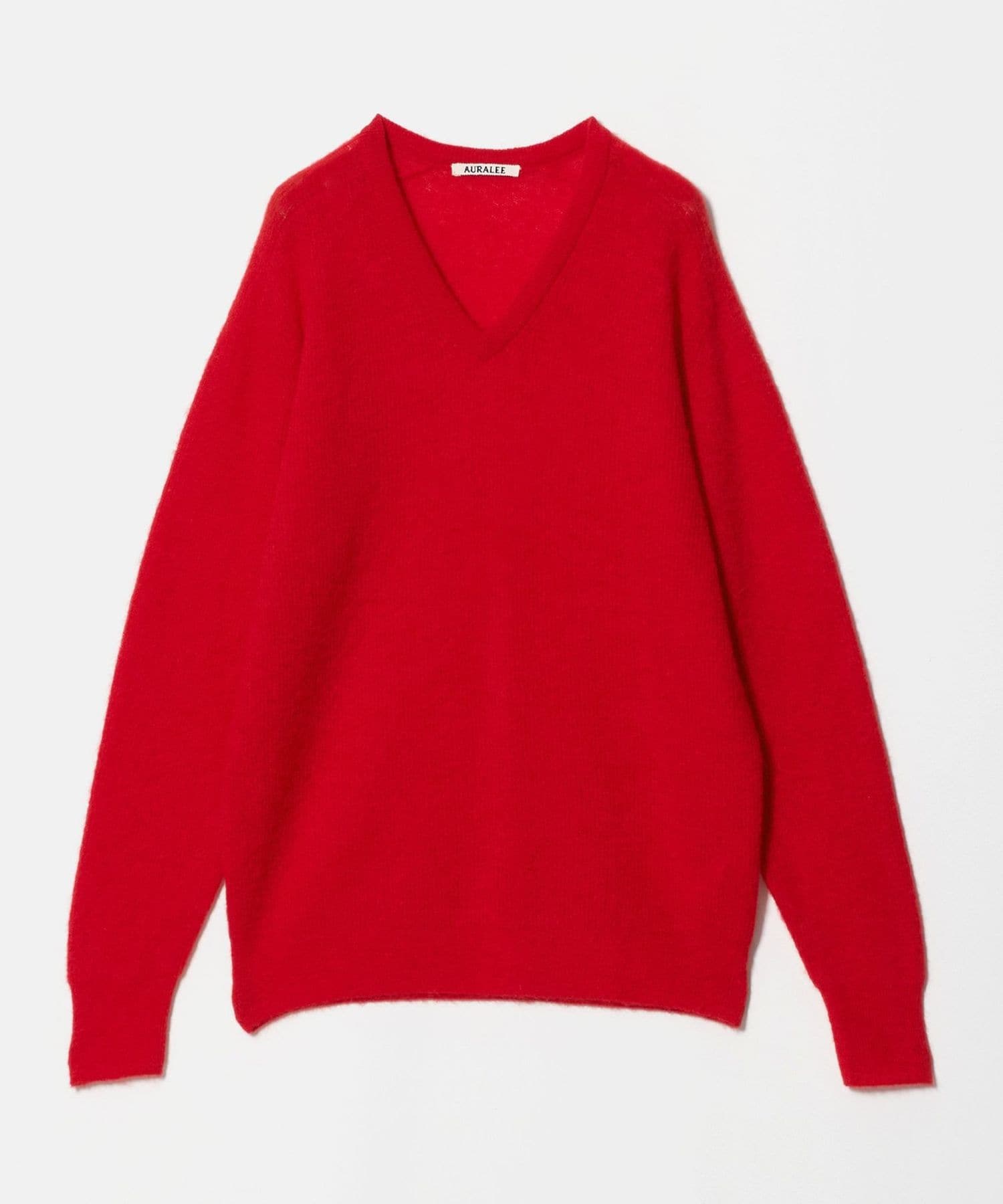 AURALEE＞ALPACA SHEER KNIT V NECK PULLOVER/ニット