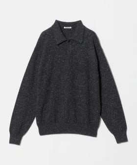 AURALEE/＜AURALEE＞CASHMERE NEP KNIT POLOCOLLAR/ニット/ニット / セーター