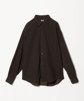 H BEAUTY&YOUTH/＜H＞オーバーダイ デニム ワイド レギュラーカラーシャツ/シャツ / ブラウス