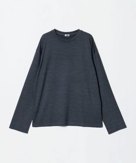 H BEAUTY&YOUTH/＜H＞スノー ウォッシュ ウール クルーネック ロングスリーブ/Tシャツ / カットソー