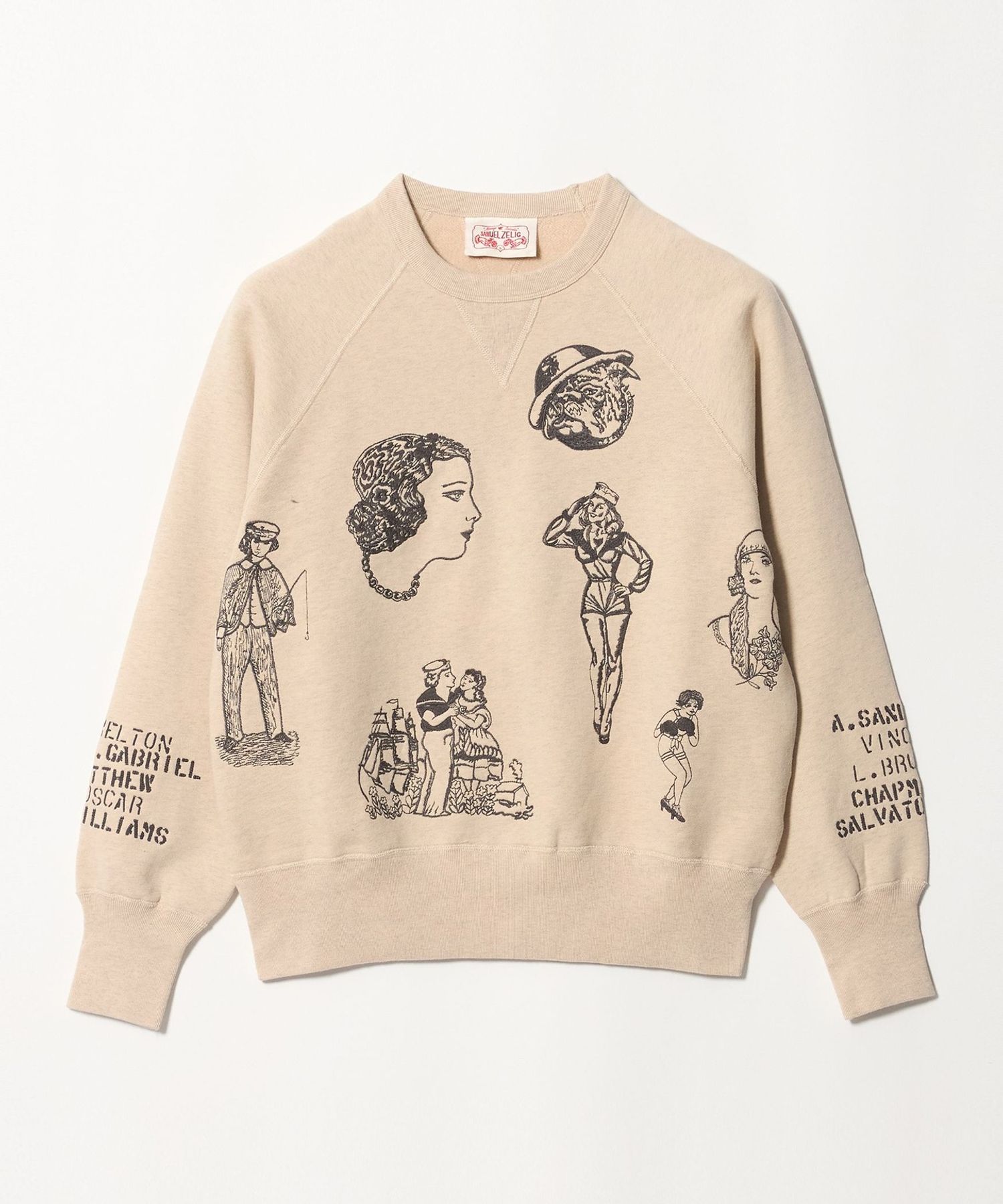 白犀サミュエルゼリグ　スウェット Samuel Zelig＞DUFFLE CREWNECK/スウェット