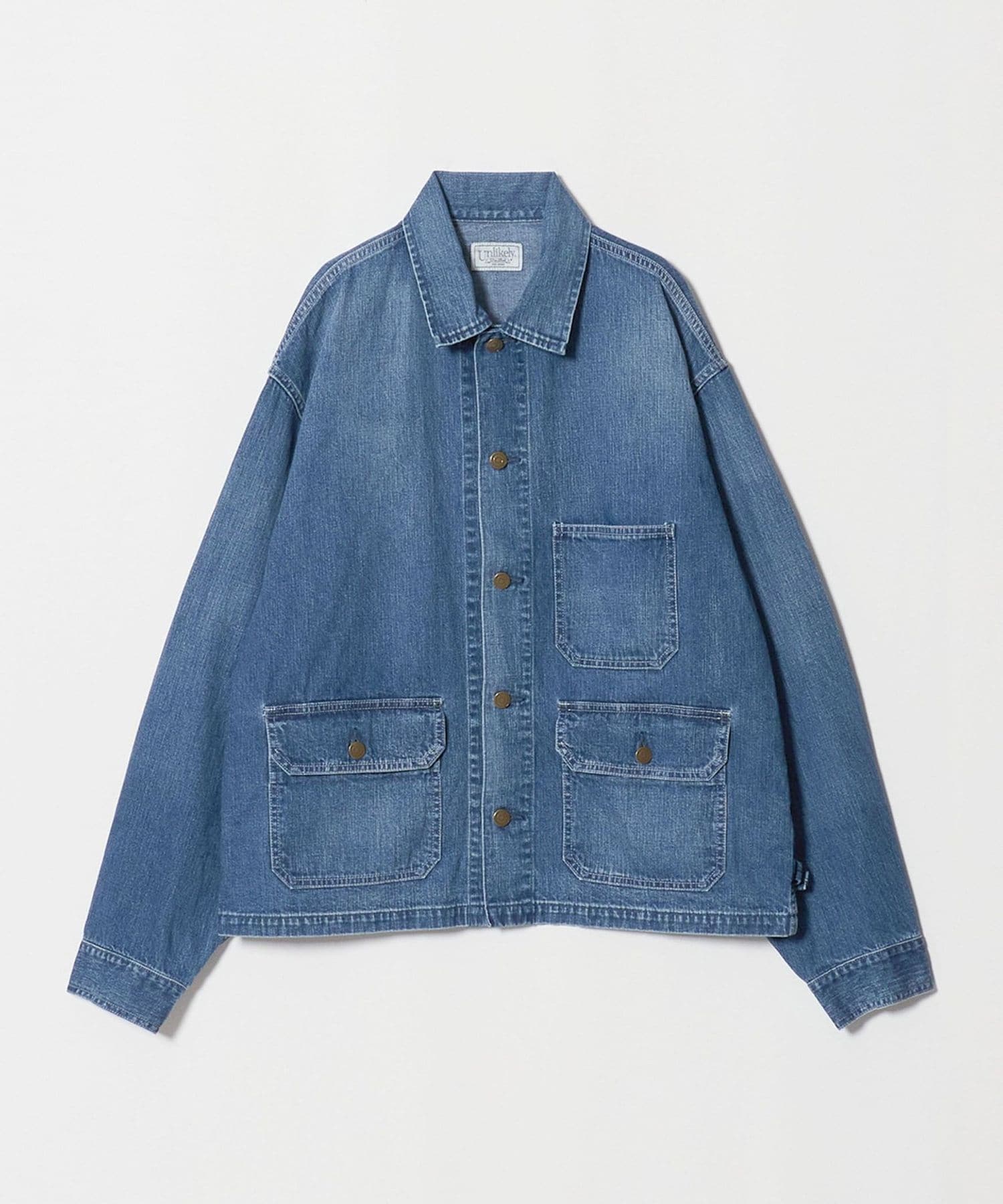 Unlikely デニム ジャケット　Lサイズ Unlikely＞UNLIKELY SHORT WORK JACKET DENIM/デニムジャケット