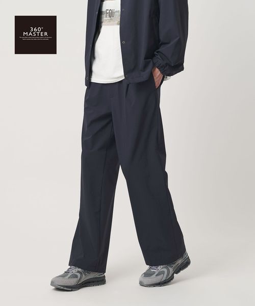 BEAUTY&YOUTH/【WEB限定】360°MASTER 1プリーツ ストレート イージーパンツ NO.8 セットアップ対応 撥水 ストレッチ ウォッシャブル/セットアップ パンツ