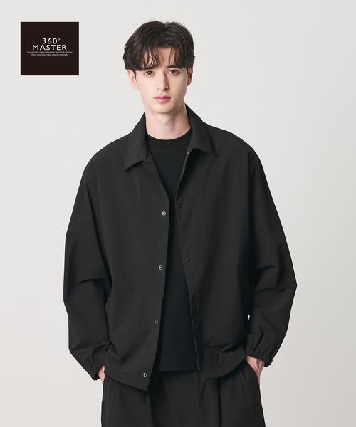 BEAUTY&YOUTH/360°MASTER バルーン コーチ ジャケット セットアップ対応 撥水 ストレッチ ウォッシャブル/シャツ / ブラウス