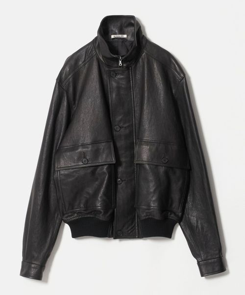 AURALEE/＜AURALEE＞TEXTURED LETHER BLOUSON/ブルゾン/その他コート / ブルゾン