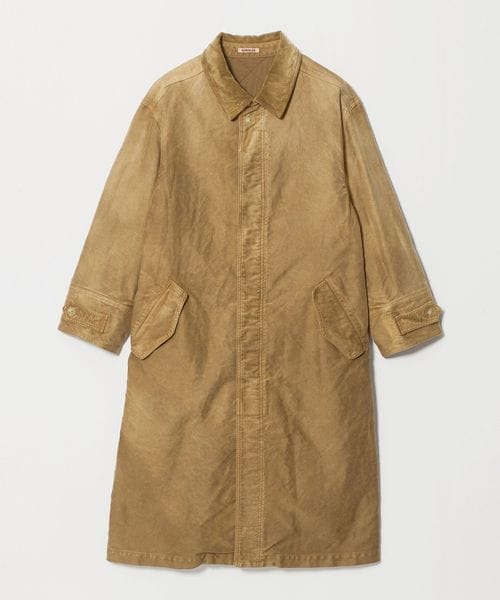 AURALEE/＜AURALEE＞GARMENT―DYED COTTON HEAVY MOLESKIN COAT/ステンカラーコート/ステンカラーコート