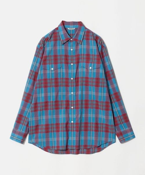 AURALEE/＜AURALEE＞HIGH TWIST COTTON SILK CHECK SHIRT/シャツ/シャツ / ブラウス