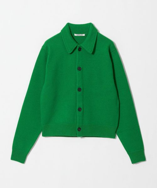 AURALEE/＜AURALEE＞WOOL KNIT SHIRT CARDIGAN/カーディガン/カーディガン / ボレロ