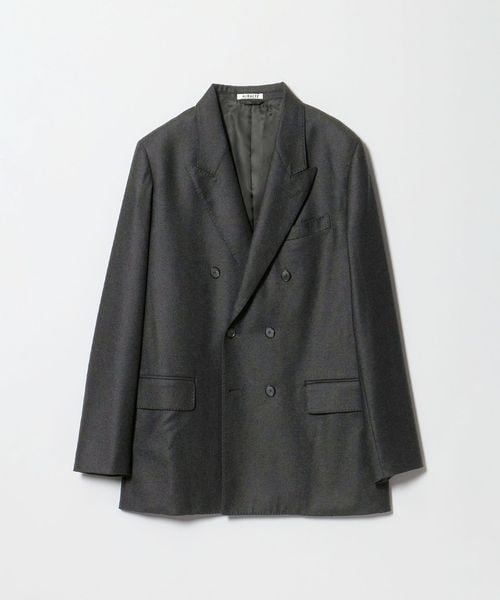 AURALEE/＜AURALEE＞WOOL FULLING FLANNEL DOUBLE―BREASTED JACKET/テーラードジャケット/テーラードジャケット