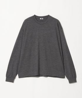 H BEAUTY&YOUTH/＜H＞ハイブリッド ウール クルーネック ロングスリーブ/Tシャツ / カットソー