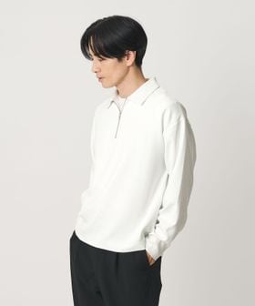 BEAUTY&YOUTH/FUSION TWILL ハーフジップ カットソー UVカット タテヨコストレッチ /Tシャツ / カットソー