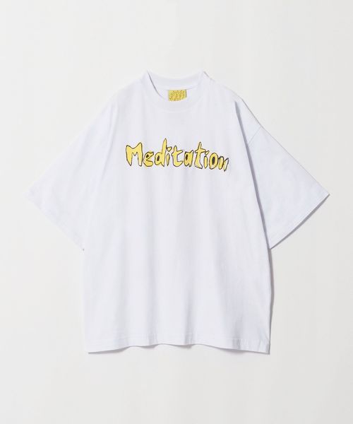 SOLID WASTE/＜SOLID WASTE＞MEDITATION/LEGS SHORT―SLEEVE T―SHIRT/Tシャツ/Tシャツ / カットソー