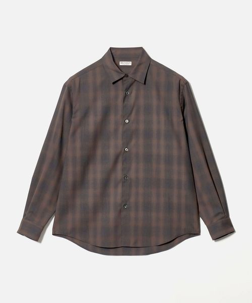 BEAUTY&YOUTH/尾州 ウーステッド チェック レギュラー シャツ GRANDE TAPERD型 ウォッシャブル MADE IN JAPAN/シャツ / ブラウス