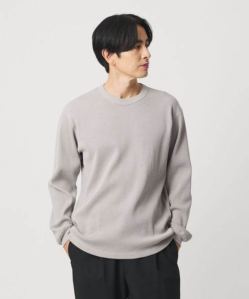 BEAUTY&YOUTH/ハイゲージ ガスコットン サーマル クルーネック カットソー/Tシャツ / カットソー