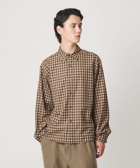 H BEAUTY&YOUTH/＜H＞ウール オナーチェックスチューデント チェック レギュラーカラーシャツ/シャツ / ブラウス