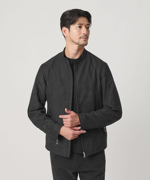BEAUTY&YOUTH/【WEB限定 WARDROBE SMART】スエードライク シングル ライダースジャケット/ライダース
