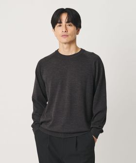 BEAUTY&YOUTH/SUPER130 ウール クルーネック ニット ウォッシャブル/ニット / セーター