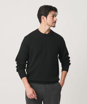 BEAUTY&YOUTH/【WEB限定 WARDROBE SMART】マシーンウォッシャブル ウールミックス アゼ クルーネック/ニット / セーター