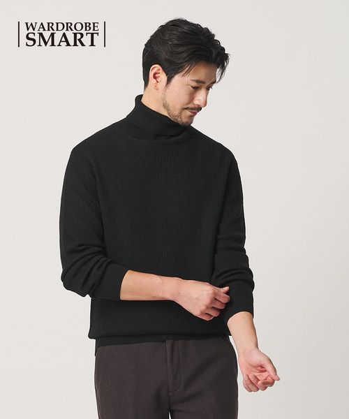 BEAUTY&YOUTH/【WEB限定 WARDROBE SMART】マシーンウォッシャブル ウールミックス アゼ タートルネック/ニット / セーター