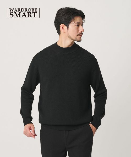 BEAUTY&YOUTH/【WEB限定 WARDROBE SMART】マシーンウォッシャブル ウールミックス アゼ モックネック/ニット / セーター