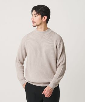 BEAUTY&YOUTH/【WEB限定 WARDROBE SMART】マシーンウォッシャブル ウールミックス アゼ モックネック/ニット / セーター