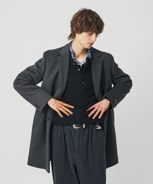 BEAUTY&YOUTH/SUPER 120S メルトン ヘリンボーン チェスター コート/その他コート / ブルゾン