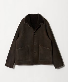 H BEAUTY&YOUTH/＜H＞オイルワックス フィニッシュ ムートン カバーオール/カバ―オール