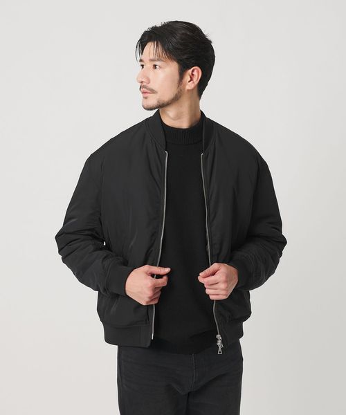 BEAUTY&YOUTH/【WEB限定 WARDROBE SMART】ツイル パデッド MA―1 ジャケット/中綿 / キルティングジャケット