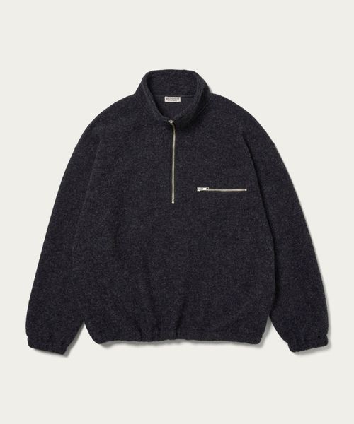 BEAUTY&YOUTH/シャギー フリース ハーフジップ カットソー/Tシャツ / カットソー