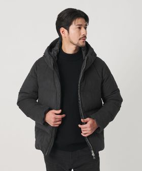 BEAUTY&YOUTH/【WEB限定 WARDROBE SMART】スエード ライク フード ダウンジャケット/ダウンジャケット / ダウンベスト