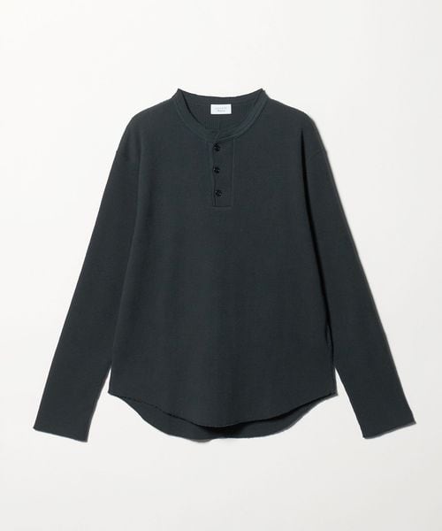 UNUSED/＜UNUSED＞LONG‐SLEEVE HENRY NECK WAFFLE T‐SHIRT/カットソー/Tシャツ / カットソー